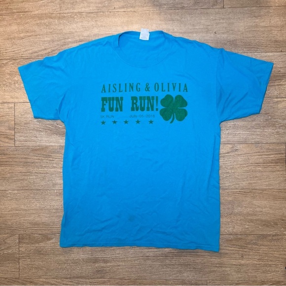Jerzees Aisling & Olivia Fun Run t shirt size large - Picture 1 of 3
